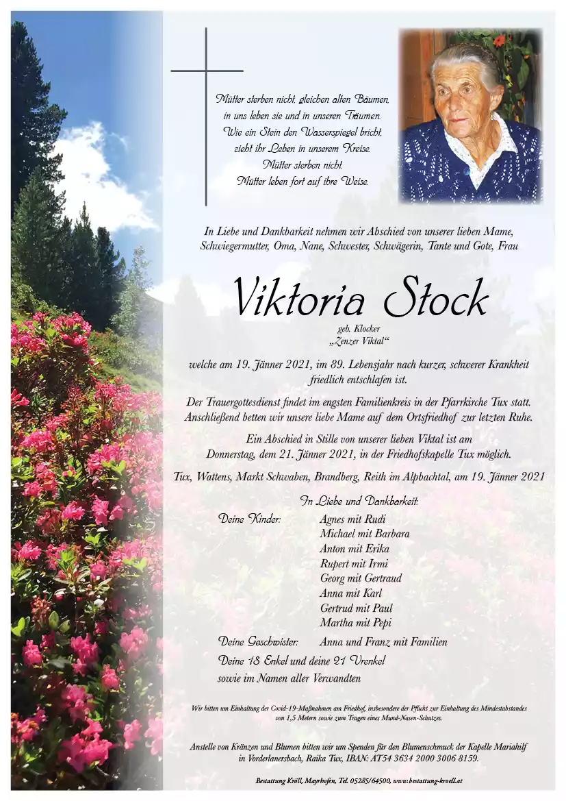 Parte von Viktoria Stock